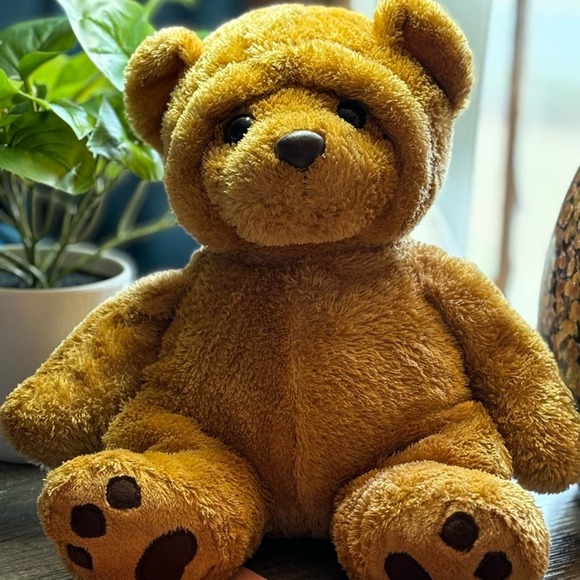 Aurora Golden Brown Stuffed Bear - Picture 1 of 6